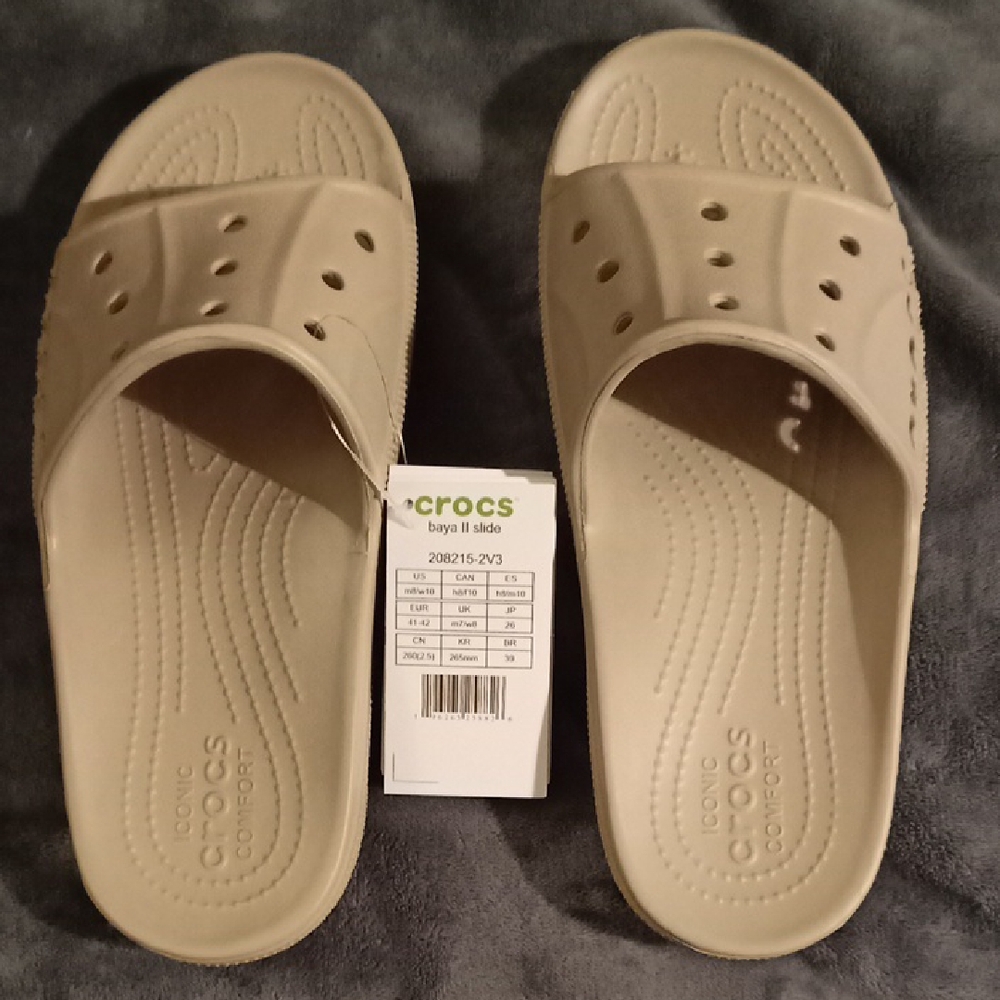 CROCS Baya ll Tan Slide Sandals